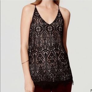LOFT stained glass lace cami